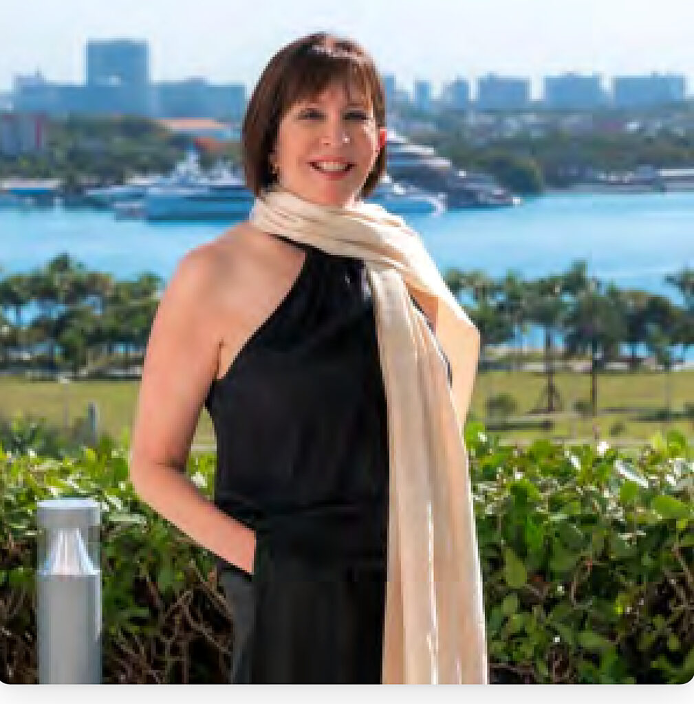 Melissa Jane Rubin, founder of MJR Groupe, in Miami Beach