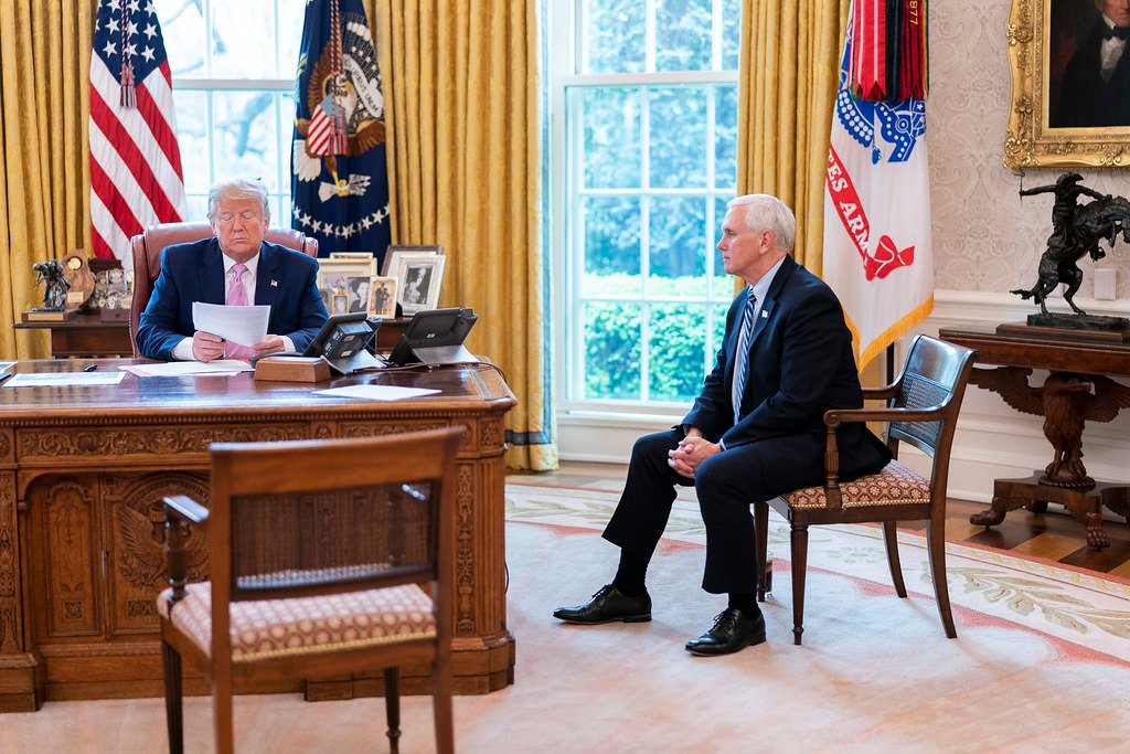 President Trump and Vice President Pence Speak with Military Family Members